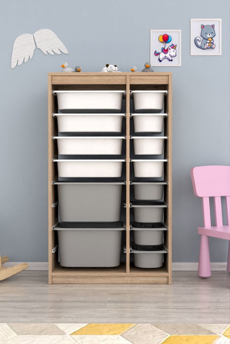 Hanah Home Montana Xs 2D4N8U - Blanco y Gris Sonomo Hanah Home Montana Xs 2D4N8U - Blanco y Gris Sonomo